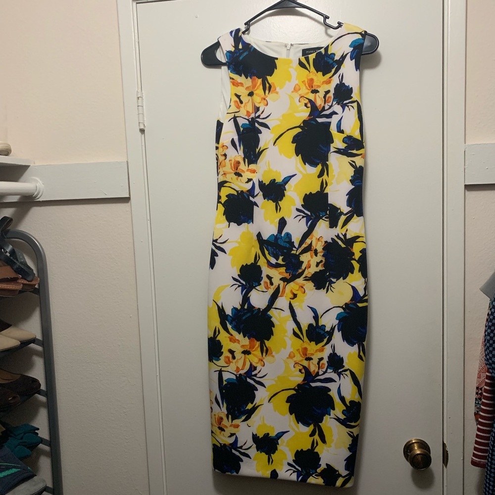 Floral Ivanka Trump sheath dress